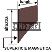 Etichetta magnetica piana dimensioni