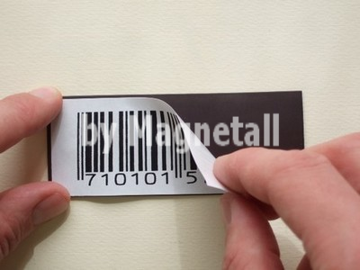 Plain magnetic label