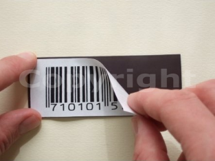 plain neutral magnetic label