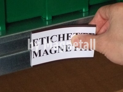Etichette magnetiche tipo C complete di cartoncino e PVC