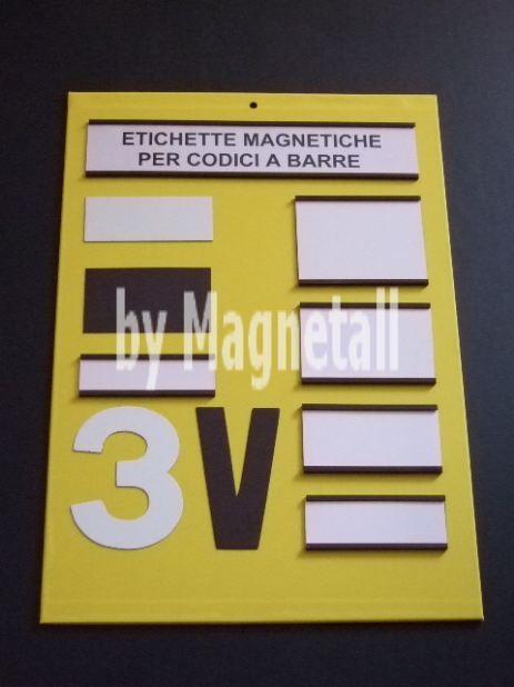 Etichetta magnetica liscia neutra 