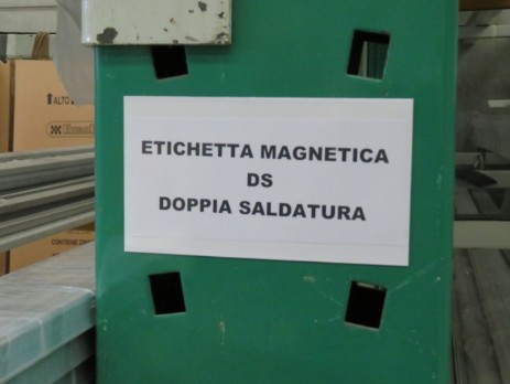 Etichetta DS con PVC trasparente saldato sopra e sotto