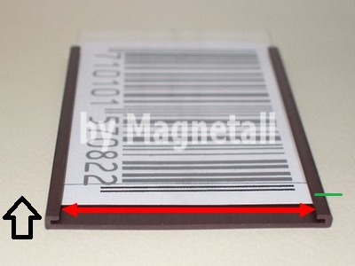 Etichette magnetiche tipo C complete di cartoncino e PVC