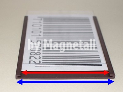 Etichette magnetiche tipo C complete di cartoncino e PVC