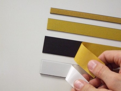 Profilo magnetico liscio con biadesivo