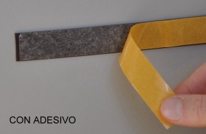 Profilo magnetico liscio con biadesivo