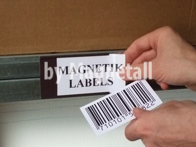 Etichette magnetiche tipo C completa di cartoncino e PVC
