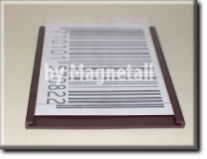 "C" type magnetic label holders with paper and PVC in rolls or cut to size