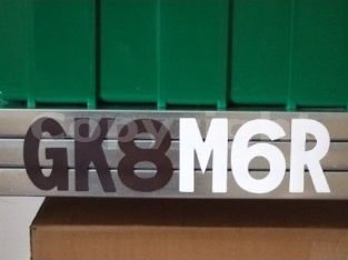 Magnetic letters and numbers
